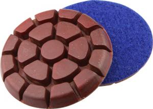 Cheap 3 Inch Metal Chip Concrete Floor Polishing Pads Grit 50 In Round Shaped for sale