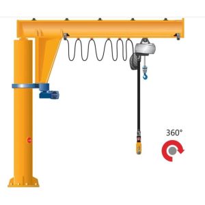 2t 3t Column Boom Jib Crane 360 Degree Rotating With Remote Control