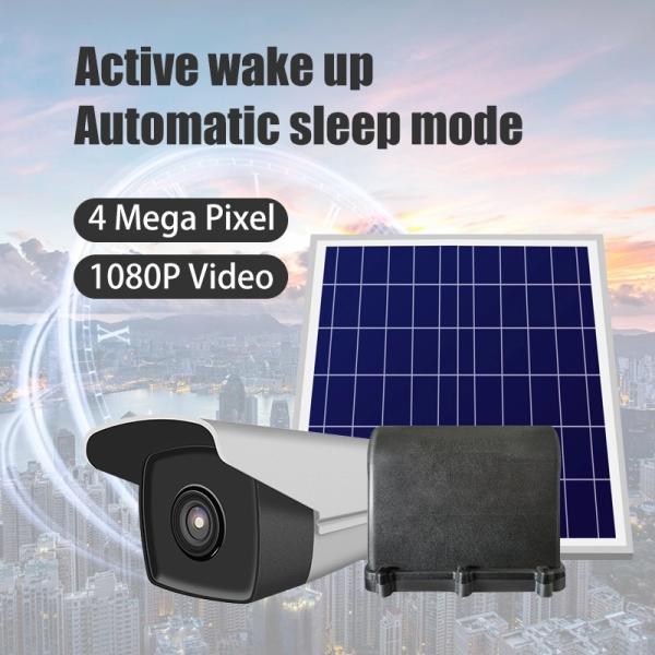 Grid Tower Solar Intelligent Monitoring Camera System 4G LTE 18000 mAH Long life Working
