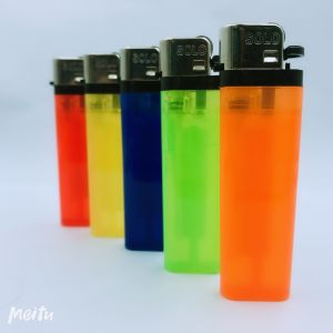 Cheap Transparent Disposable Cigarette Lighter with Custom Style and Customized Request for sale