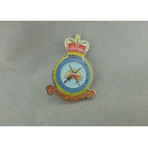Zinc Alloy Transparent Soft Enamel Pin , Military Honor Royal Air Force Pin