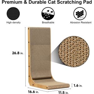 Sustainable Reversible Cat Scratching Pad Durable Cat Scratcher Lounge