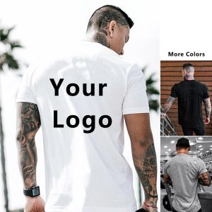 Men Tshirt Custom Printing Sublimation Gym Sport Oversized Tee Blank T Shirt