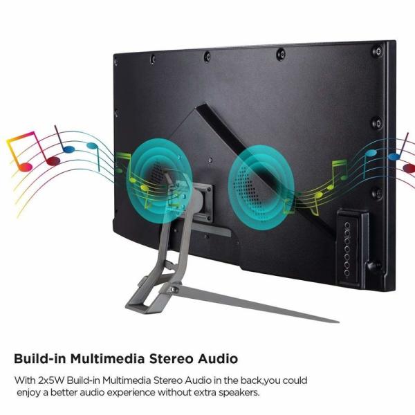 FreeSync Curved Pc Gaming Monitor , Widescreen Computer Screen FPS Game Plus