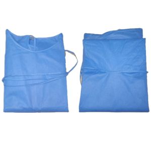 CE Standard Patient Gown Surgical Gown With Fluid Proof Protection And Knitted