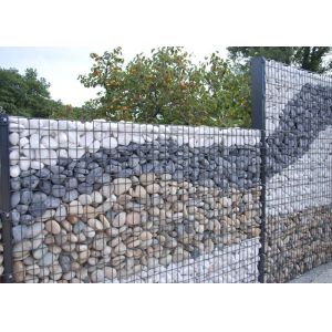 Flexible Decorative Gabion Baskets / Gabion Stone Fence 1 - 5 Meter Length