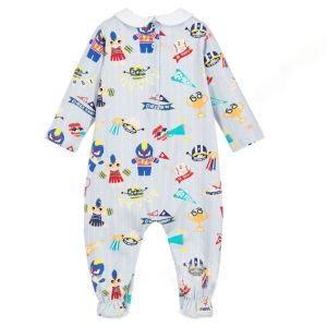 custom design 3pcs toddler clothes / hats / bibs newborn girl sleeper footed