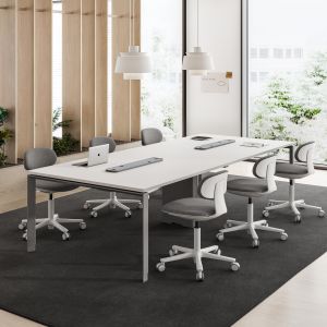MC3.0 Sleek Design Meeting Room Table , Height Adjustable Feet Conference Room Desk