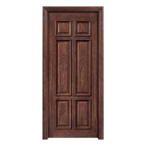China Muti Panel Solid Walnut Interior Doors 6 Layer Painting 2.1m Height on sale