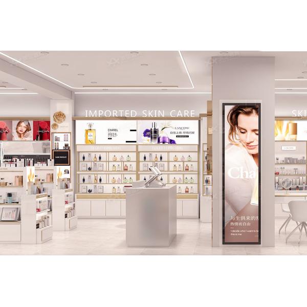 High-end Luxury Beauty Store Fixtures Makeup Display Cabinet For Skincare Shop Design And Premium Shop Decoration