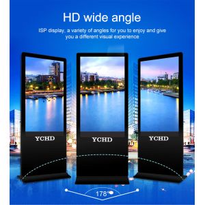 Indoor LCD Advertising Player , 55 Inch Intelligence Digital Signage Kiosk