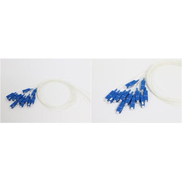 SC Connector 12 Core Optical Fiber Pigtail With LSZH Jacket