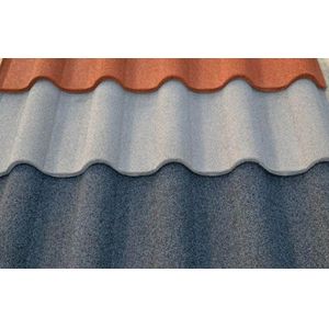 2024 New Type Deep Roman Tile Groove Tile AZ90 Aluzinc Color Stone Coated Metal