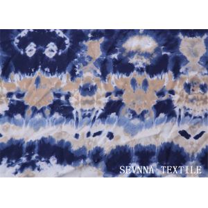 Two Way Stretch Polyester And Spandex Fabric Geo Wave Print Digital Designs