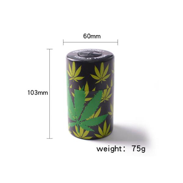 Quality Creative Smoking Items Plastic Tobacco Can Moisture Proof Sealed wholesale