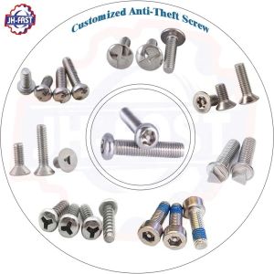 Zinc Plated M2 M3 M4 Triangle One Way Security Torx Tamper Proof Screw with Pin