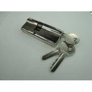 70mm(30*40) Double Zinc Cylinder with 3 iron normal keys Surface finish Bright