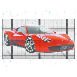 Cheap 3D Adhesive LED Transparent Film Screen Full Color Transparent Glass LED Screen for sale