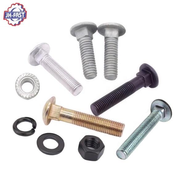 Quality ZINC Finish 8.8 Carbon Steel Large Carriage Bolts DIN603 with Square Neck and Cup Head wholesale