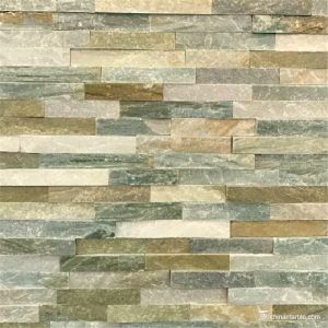 Natural Cultured Slate Ledger Stone For Wall Cladding Panels Z Shape