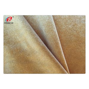 Customized Shiny Crushed Spandex Velvet Fabric For Garment Dress
