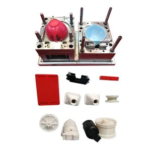 Custom Injection Parts Plastic Fabrication Mold Maker with Cutting Service at from Source in Customized Colors