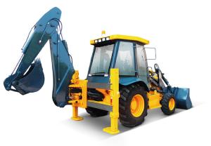 WZC20 Powerful Compact Backhoe Loader Small With Weichai / Cummins Engine