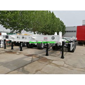 Flatbed Container Load 1200R20 40 Foot Semi Trailer
