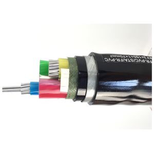 XLPE Insulated PVC Sheath Aluminum Armoured Cable Low Votlage STA Armored XLPE