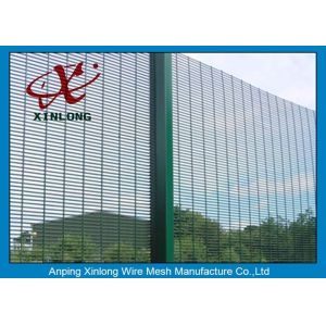 Cheap Strong Body High Security Fence Electric Galvanized And Powders Sprayed Coating Dark Green for sale