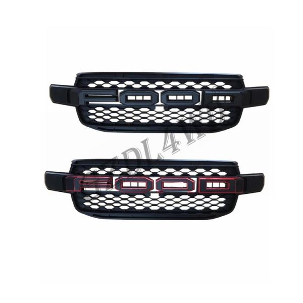 Quality 4X4 Car Grille For Ford Ranger 2022 T9  ABS With Black Red Logo wholesale