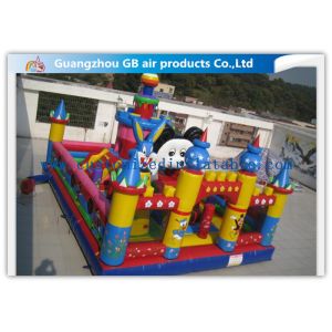 Durable Rabbit Childrens Large Inflatable Fun City Playground For Rental