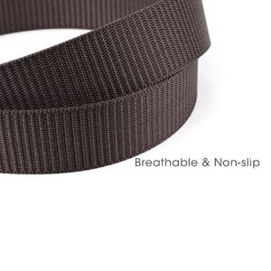 Unisex Tactical Canvas Web Belt Plastic Buckle Army 140cm