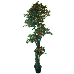 Anti UV Plastic 7ft Artificial Palm Tree , Artificial Azalea Tree For Space