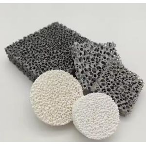 Custom Size Ceramic Foam Filter 10-60ppi Alumina Foam Ceramic Filter Plate For