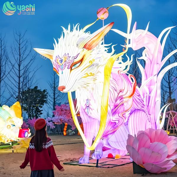 Quality Custom LED Fox Lanterns for Theme Parks & Events wholesale