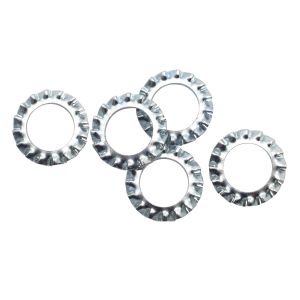 Zinc Plating Toothed Lock Washer Types A DIN6797 65Mn With External Teeth