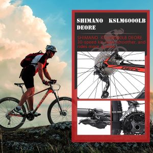 Black Red Sava Mountain Bike 29 27.5 With SHIMANO DEORE M6000 30 Speeds