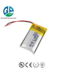 801525 230mah Lithium Polymer Battery Pack 500 Times Cycle Life