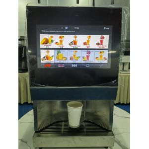 SS304 Tempered Glass Tea And Coffee Vending Machine For Restaurant