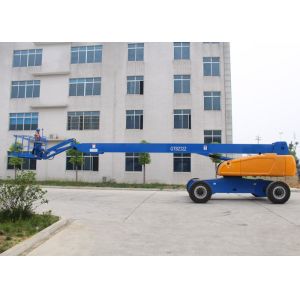 Cheap 360° Continuous Turntable Aerial Work Platform , Articulated Boom Trailer Mounted Cherry Picker for sale