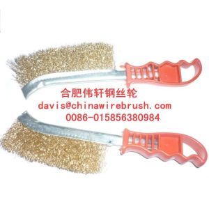 Brass Wire Scratch Brushes with Plastic Handle