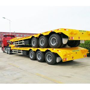 Heavy Machine Carrier Low Loader Gooseneck Truck Trailer