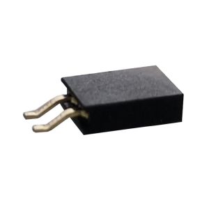 Black Single Row Female Header SMT Type Horizontal 2.0 Mm Pitch Connector