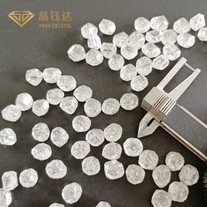 Synthetic HPHT Uncut Lab Grown Rough Diamonds VVS VS Clarity Round Shape