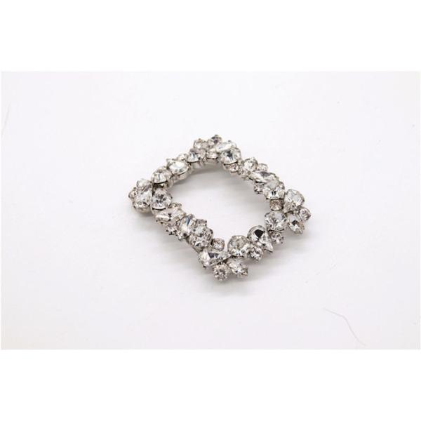 Quality Kml 100mm*100mm Rhinestone Bow Shoe Clips With Hanging Plating wholesale