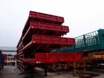 53 Feet 70 tons Tri - Axles low flatbed drop deck semi trailers for container ,