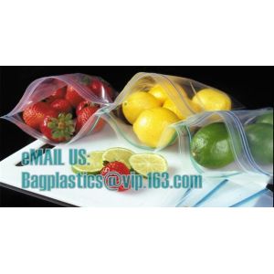 resealable, reclosable trasnparent freezer plastic k bag, Reclosable Grip Zip