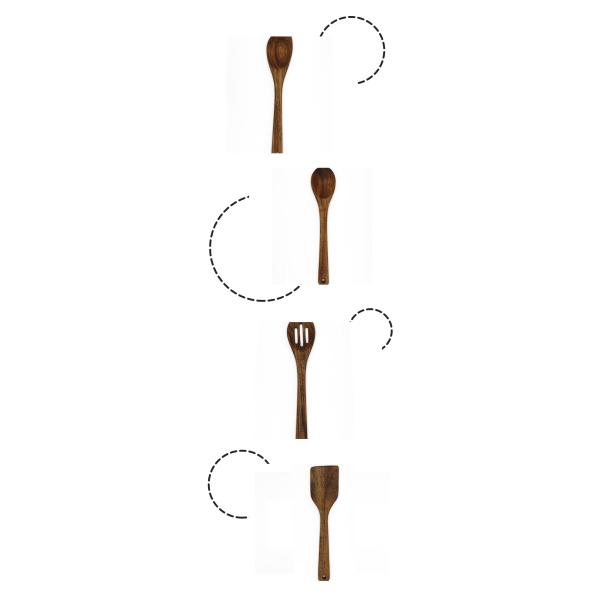 Olive Kitchen Wooden Utensils Shovel Kitchenware Mixing Spoon Set