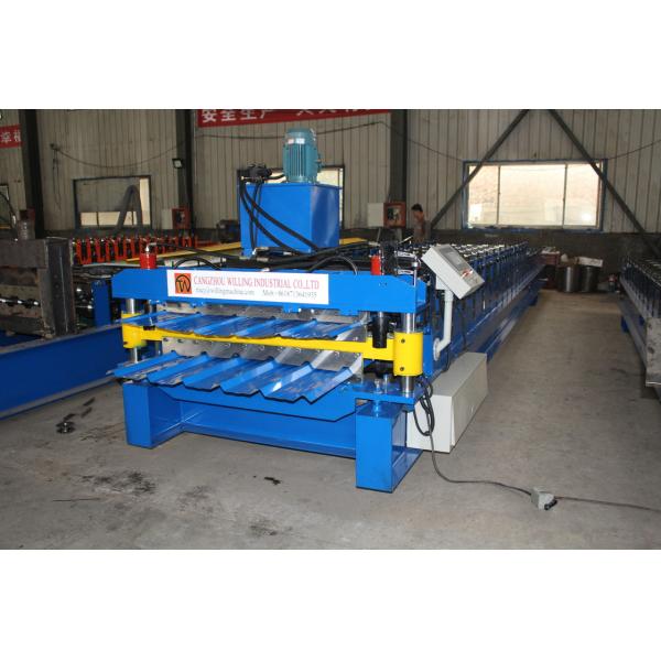 Galvanized Glazed Roofing Tile Roofing Sheet Forming Machine Chain Transmission